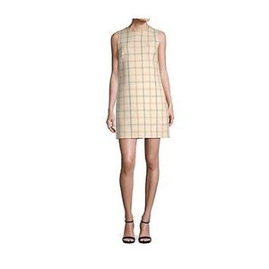 Theory Sleeveless Check Wool Dress 6